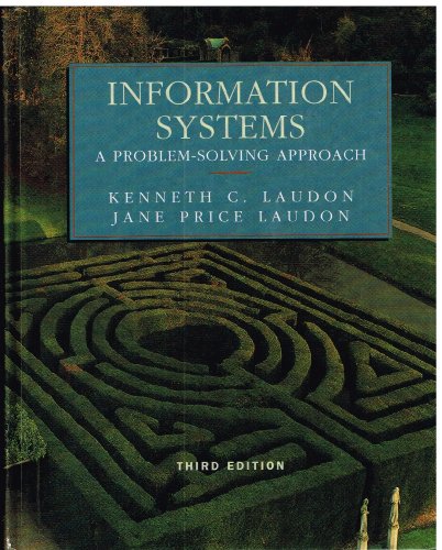 Beispielbild fr Information Systems: A Problem-Solving Approach zum Verkauf von AwesomeBooks