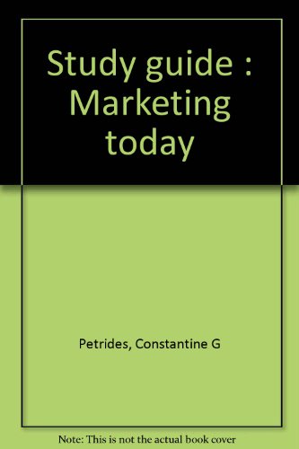 9780030022876: Study guide : Marketing today