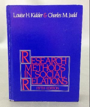 9780030024733: Research Methods in Social Relations