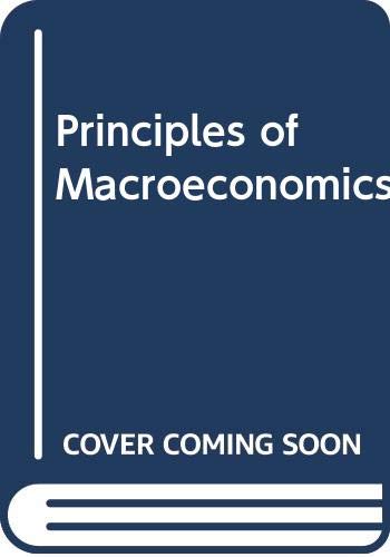 Principles of Macroeconomics (9780030025129) by GORDON