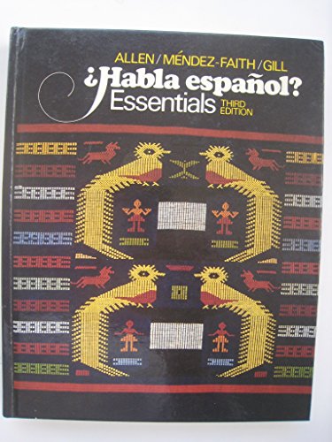 Imagen de archivo de Habla Espanol Essentials a la venta por Better World Books