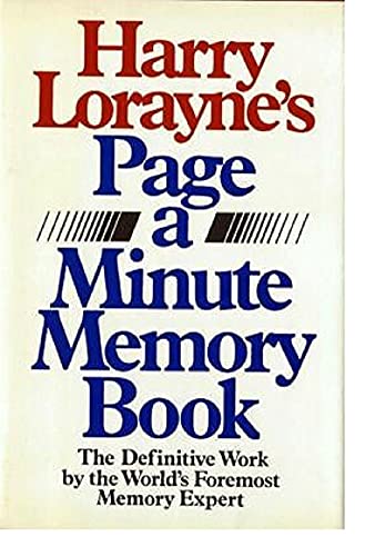 Beispielbild fr Harry Loraynes Page-A-Minute Memory Book zum Verkauf von Goodwill of Colorado