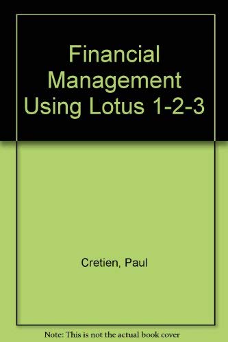 Stock image for Financial Management With Lotus 1-2-3/Book and Di Sk for sale by BooksRun