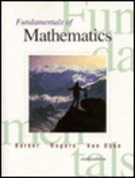 Beispielbild fr Fundamentals of Mathematics/ Pre Algebra zum Verkauf von Anderson Book