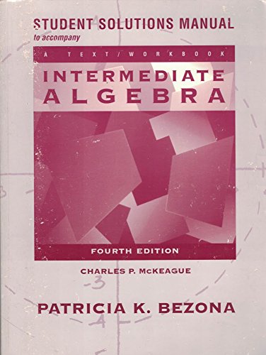 9780030033834: Intermediate Algebra