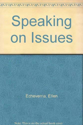Stock image for Speaking on Issues for sale by Infinity Books Japan