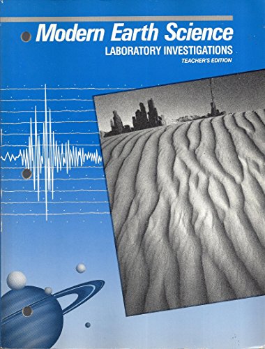 9780030044540: Modern Earth Science - Laboratory Investigations (Teacher's Edition)