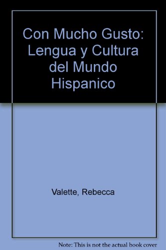 9780030048326: Con Mucho Gusto (English and Spanish Edition)