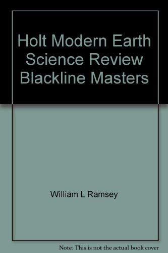 9780030051982: Holt Modern Earth Science Review Blackline Masters
