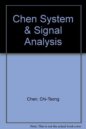 Stock image for Chen System & Signal Analysis for sale by Bookensteins