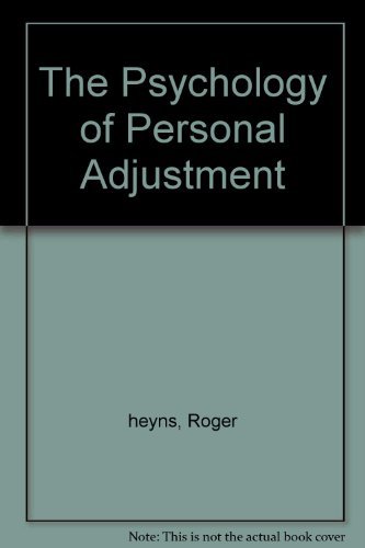 Imagen de archivo de The Psychology of Personal Adjustment a la venta por Better World Books