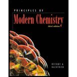 Stock image for Principles of Modern Chemistry (Saunders Golden Sunburst Series) for sale by BookHolders