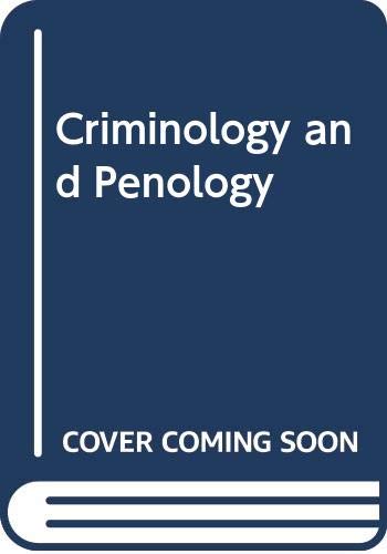 Imagen de archivo de Criminology and Penology a la venta por Books Unplugged