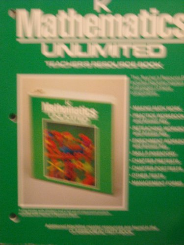 Stock image for mathematics Unlimited Grade K Teacher's Resource Book (Mathematics Unlimited, Grade K Teacher's Resource Book) for sale by ThriftBooks-Atlanta