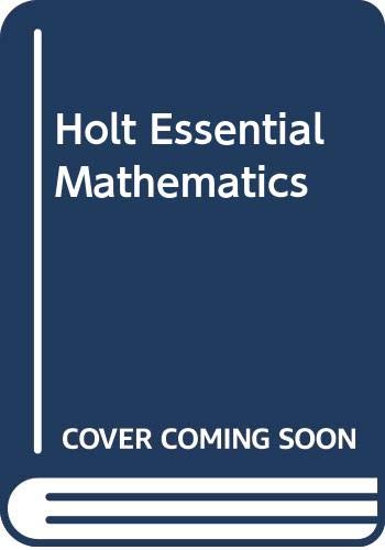 Stock image for Holt Essential Mathematics for sale by Georgia Book Company