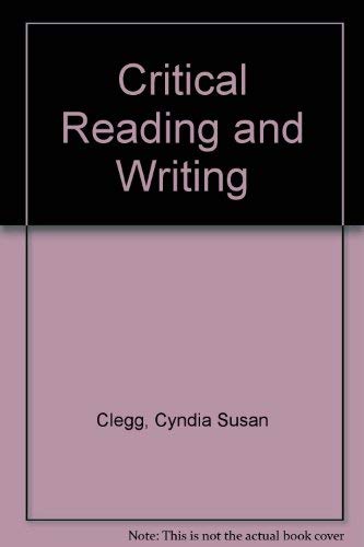 9780030065545: Critical Reading and Writing Across the Disciplines