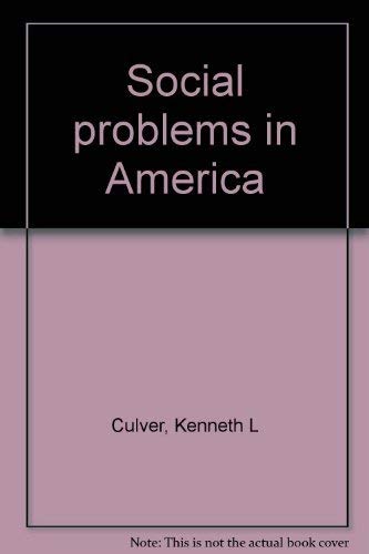 Stock image for Social problems in America for sale by JR Books