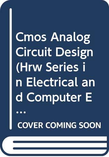 Beispielbild fr CMOS Analog Circuit Design zum Verkauf von Better World Books
