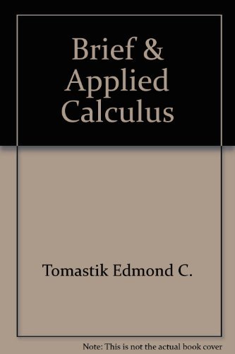 Stock image for Student solutions manual to accompany brief calculus & applied calculus: Applications + technology for sale by The Media Foundation