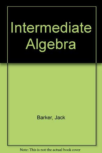 Stock image for Intermediate Algebra for sale by HPB-Red