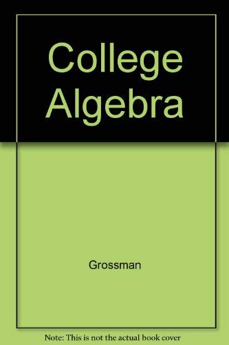 9780030070938: College Algebra