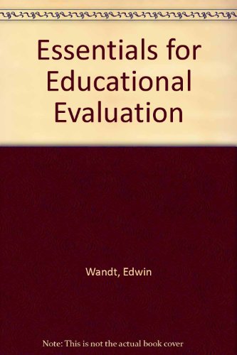 Stock image for Essentials of Educational Evaluation for sale by BookDepart