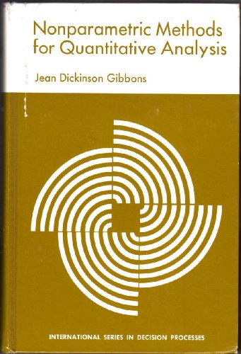 9780030078118: Nonparametric Methods for Quantitative Analysis