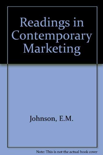 Stock image for Readings in Contemporary Marketing for sale by Basement Seller 101