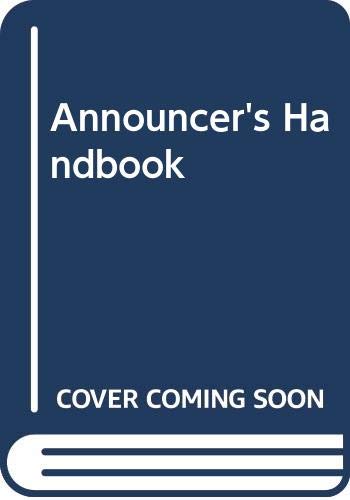 Imagen de archivo de Announcer's Handbook a la venta por ThriftBooks-Dallas