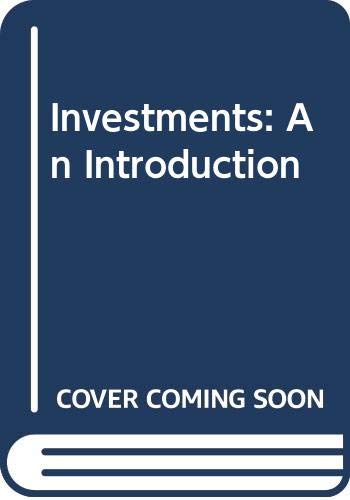 Imagen de archivo de Investments: An Introduction a la venta por GuthrieBooks