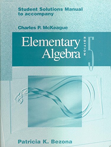 Stock image for Elementary Algebra for sale by ThriftBooks-Atlanta