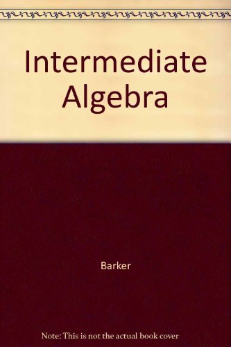 9780030102448: Intermediate Algebra