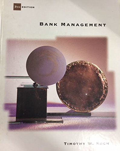 Imagen de archivo de Bank Management a la venta por HPB-Red