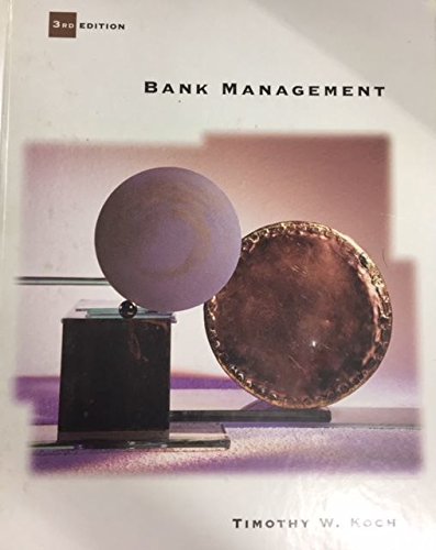 9780030102929: Bank Management