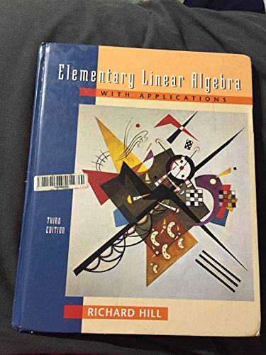 9780030103476: Elementary Linear Algebra with Applications
