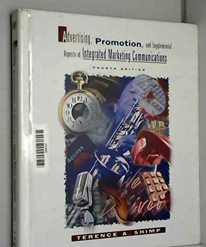 9780030103520: Advertising, Promotion and Supplemental Aspects of Integrated Marketing Communications (The Dryden Press Series in Marketing)