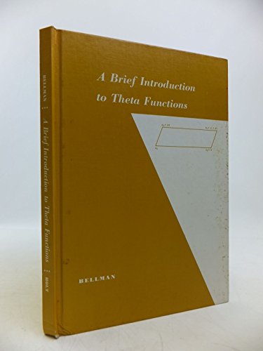 9780030103605: A Brief Introduction to Theta Functions