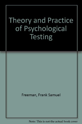 Beispielbild fr Theory and Practice of Psychological Testing zum Verkauf von Better World Books