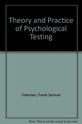 9780030111105: Theory and Practice of Psychological Testing