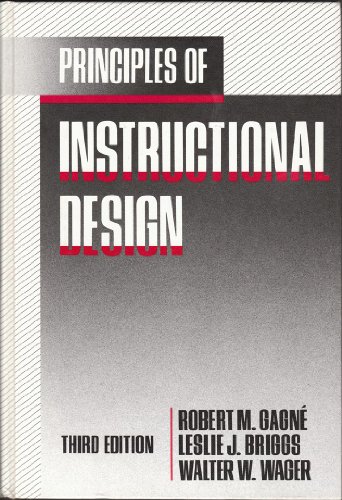 Imagen de archivo de Principles of Instructional Design a la venta por POQUETTE'S BOOKS