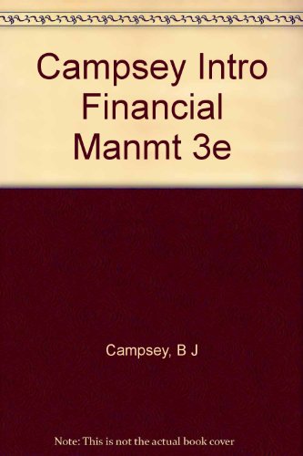 9780030123535: Campsey Intro Financial Manmt 3e