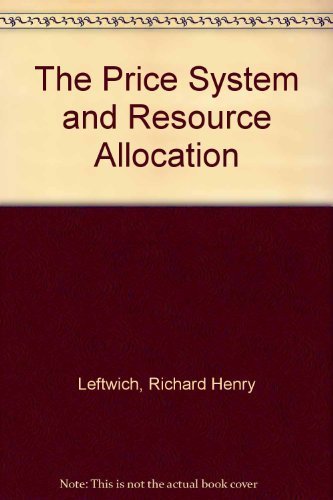Imagen de archivo de Price System and Resource Allocation (The Dryden Press series in economics) a la venta por HPB-Red