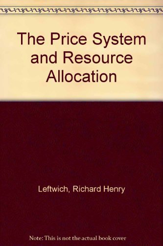 Stock image for Price System and Resource Allocation (The Dryden Press series in economics) for sale by HPB-Red