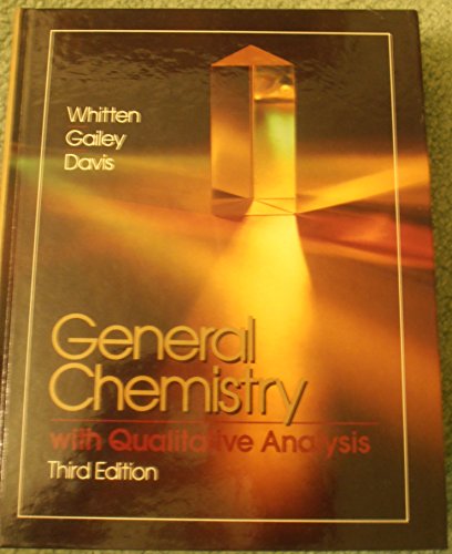 9780030128646: General chemistry with qualitative analysis (Saunders golden sunburst series)