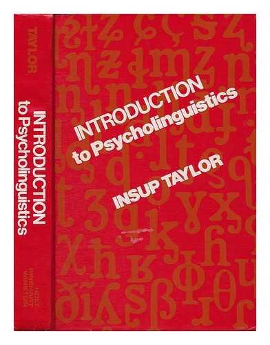 Stock image for Introduction to psycholinguistics for sale by HPB-Red