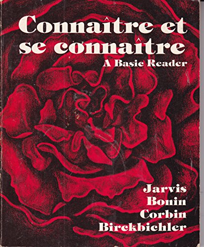 Connaitre Et Se Connaitre (9780030132612) by Jarvis, Gilbert A.