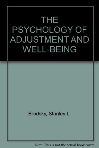 Stock image for Study Guide to Accompany The Psychology of Adjustment and Well-Being for sale by Top Notch Books