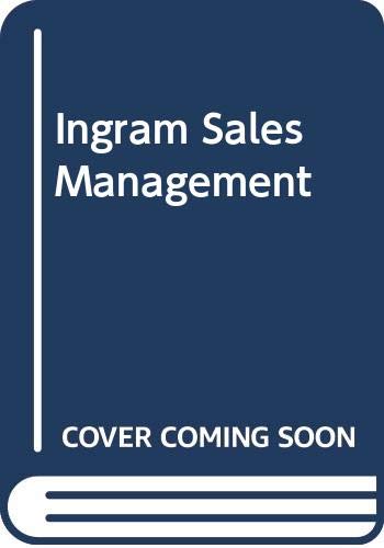9780030134579: Ingram Sales Management