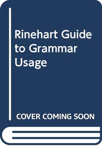 9780030136191: The Rinehart guide to grammar and usage