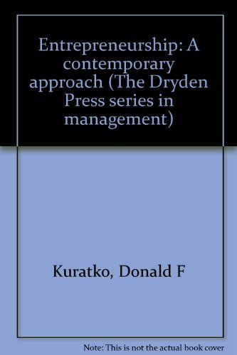 Stock image for Entrepreneurship: A Contemporary Approach (Dryden Press Series in Marketing) for sale by The Maryland Book Bank